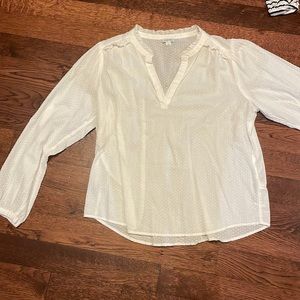 White J.Crew ladies top. Size large. Good condition.